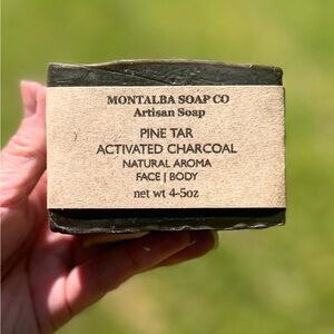 Handcrafted Pine Tar Soap-Natural Aroma ~ BODY ODOR/ACNE/ANTIBACTERIAL-FACE-BODY